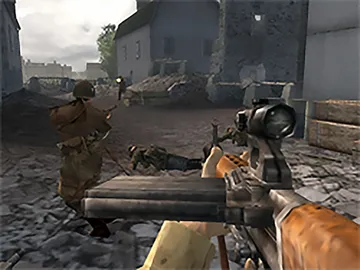 Brothers In Arms Earned In Blood (USA) screen shot game playing